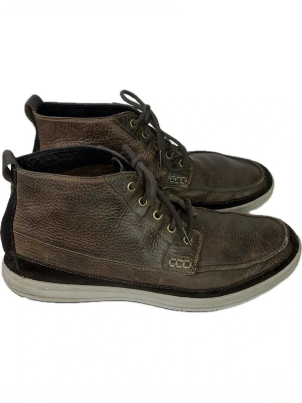 Men's Cole Haan X Nike Air Brown Leather Chukka Boots Size 13.5M